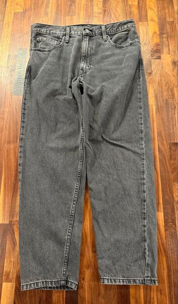W34 L30 Levi's 550 ワイドバギー デニムパンツ ブラック フェード ジーンズ リーバイス 古着