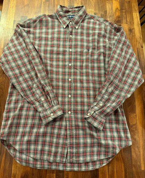 XL 1990s POLO Ralph Lauren BLAKE BDシャツ ポロ ラルフローレン 古着 長袖 チェック
