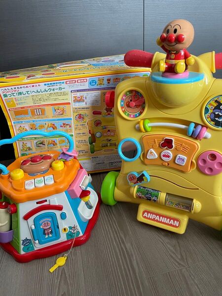 アンパンマン セット へんしんウォーカー アガツマ おもちゃ おおきなよくばりボックス 玩具 おもちゃ 乗って