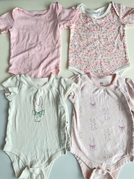 60-70サイズ ロンパース 半袖ロンパース ベビー服 子供服 ボディスーツ 肌着 女の子 赤ちゃん ショートオール