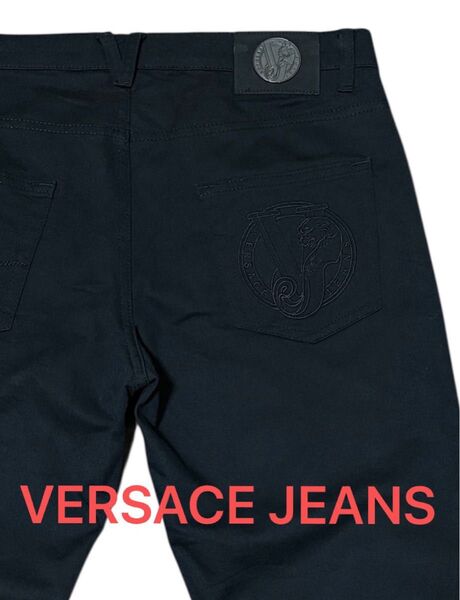 VERSACE JEANS ヴェルサーチェ ストレッチデニム BLACK W30