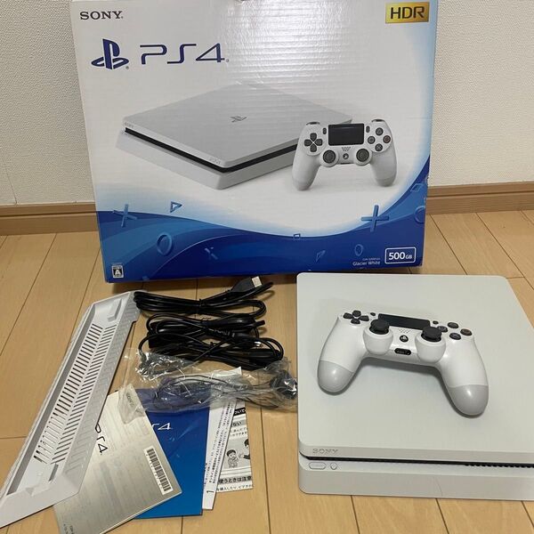 PS4 本体 500GB ホワイト SONY PlayStation4 CUH-2200A 初期化 動作確認済 箱 付属品付き