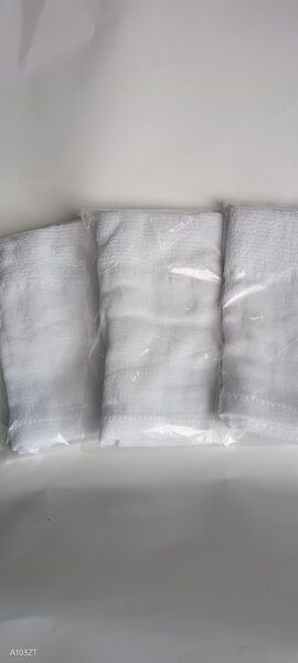 3枚 フェイスタオル 無地 白タオル 粗品タオル 温泉タオル 新品 未開封 タオル