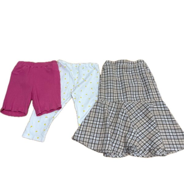 マイリトルワンダー キッズ バースディ 西松屋 ボトムス スカート まとめ売り 女の子 ズボン 7分丈 ハーフパンツ 120