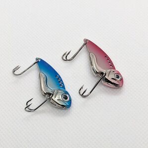 メタルバイブレーション 鉄板バイブレーション 2色 7g レッド ブルー