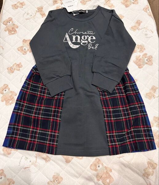 【タグ付き新品】BeBe 子供服 ワンピース 長袖 110