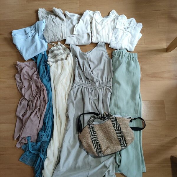 レディース11個 服福袋 ワンピース セット トップス バック