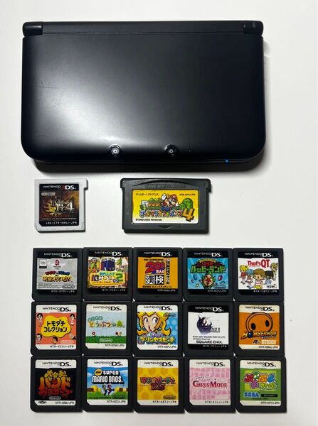 ニンテンドー3DS LL ブラック 本体 4GB ゲーム17本付き