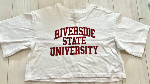 RIVERSIDE STATE UNIVERSITY 半袖Tシャツ ホワイト
