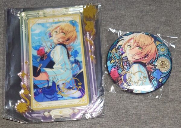 あんスタ 白鳥藍良 時光缶バッジ 花の波 回転 アクスタ ALKALOID アクリルスタンド 中国 グッズ 偶像夢幻祭