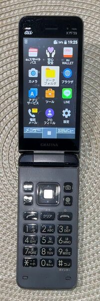 au携帯電話京セラKYF39液晶滲みあり
