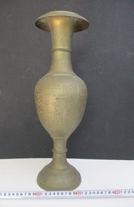 銅製品　銅花瓶　古美術品　アンティーク　時代品　骨董品　レトロ　オブジェ　＊T16