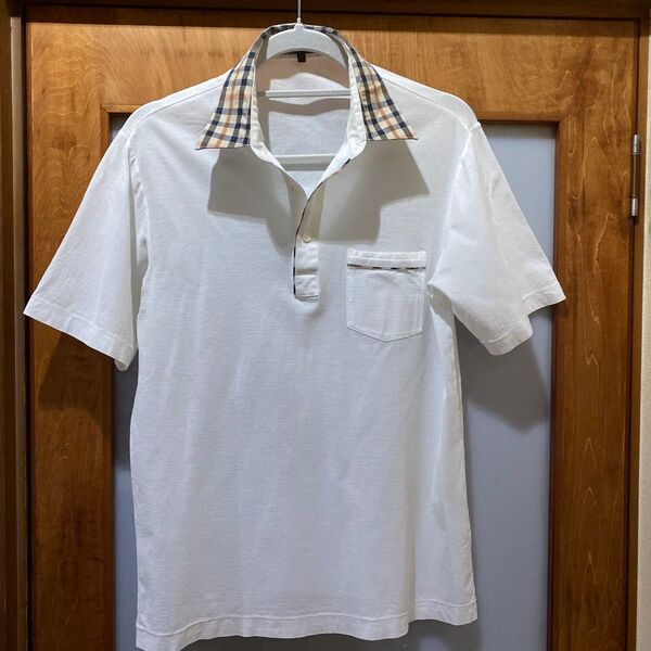 DAKS GOLF ダックス ポロシャツ ホワイト メンズ サイズM