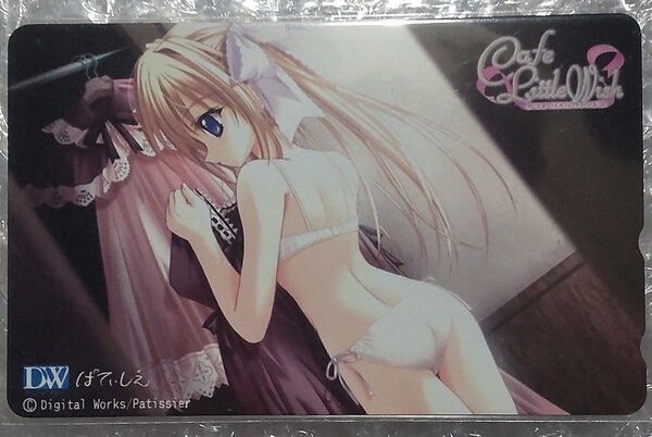 Cafe Little Wish OAシステムプラザ特典テレカ てぃんかーべる ぱてぃしえ てぃんくる コミケ105