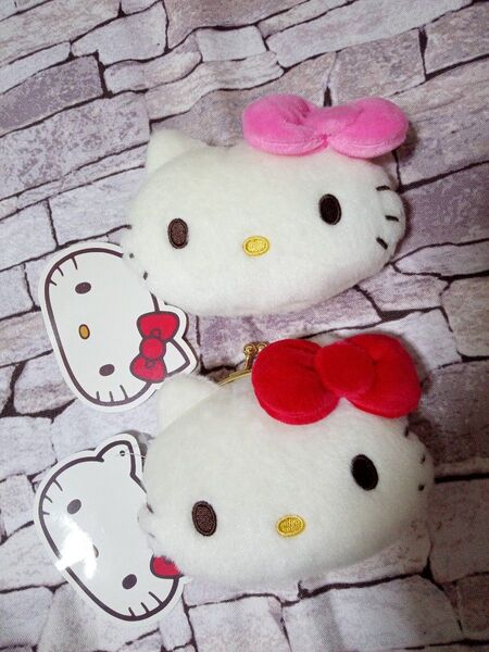 SANRIO サンリオ キティ ハローキティ hellokitty がま口 がま口ポーチ 70年代シリーズ 2個セット バラ不可