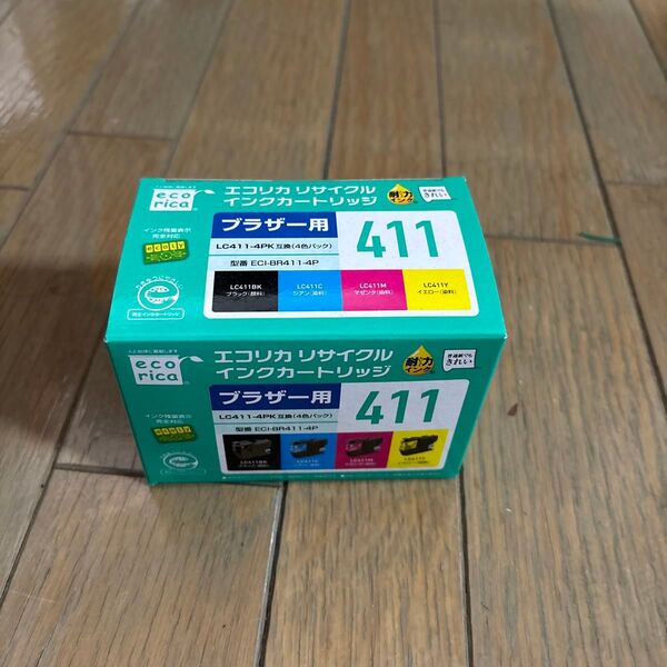 エコリカ リサイクルインクカートリッジ LC411-4PK 4色パック