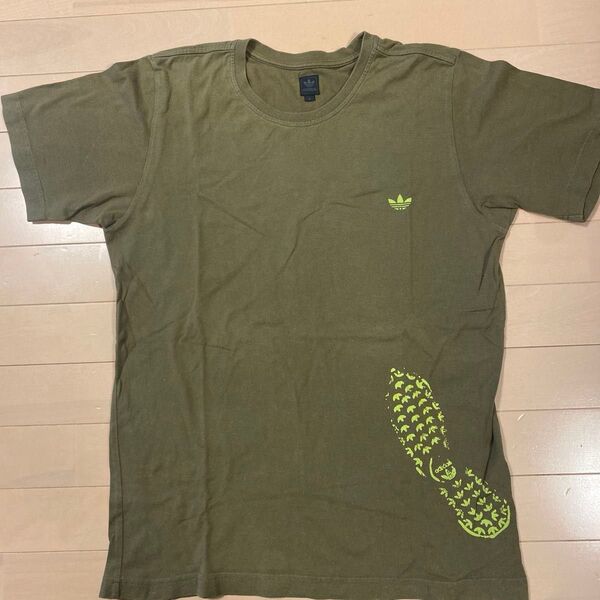 adidas Tシャツ オリーブグリーン Lサイズ メンズ