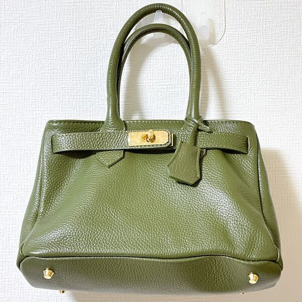 AULENTTI/オウレンティ ベルト付きレザー MIDI BAG バッグ