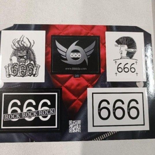 666 パンク ステッカー シール セックス・ピストルズ ライダース