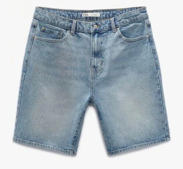zara us 31 eur 40 ベーシックデニムバミューダパンツ ブルー ユニクロ h&m gap アローズ 無印 uniql