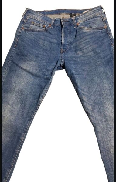 h&m ブルー M ビンテージスキニーデニム zara amazon ユニクロ 無印 アローズ ships リーバイス