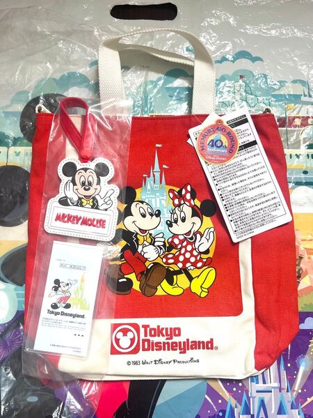 TDR★ディズニーリゾート40周年ドリームゴーラウンド☆メモリーゴーラウンド復刻ショルダーバッグ★TDLTDS