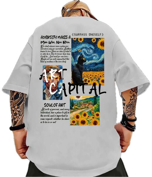 Tシャツ 半袖Tシャツ クルーネック トップス プリントTシャツ