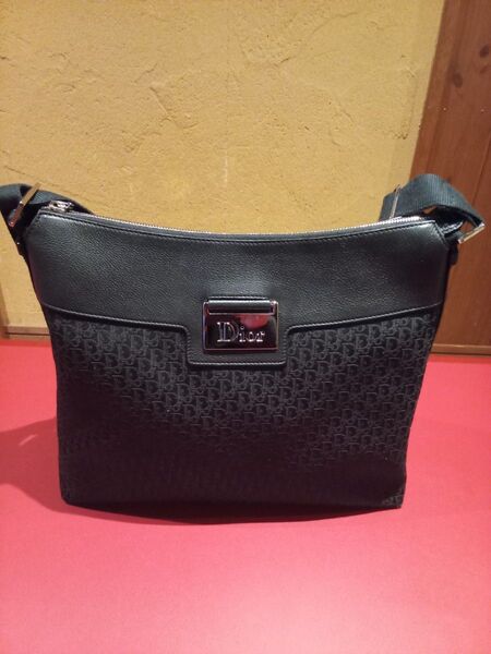 【美品】【訳あり】Christian Dior トロッターショルダーバッグ