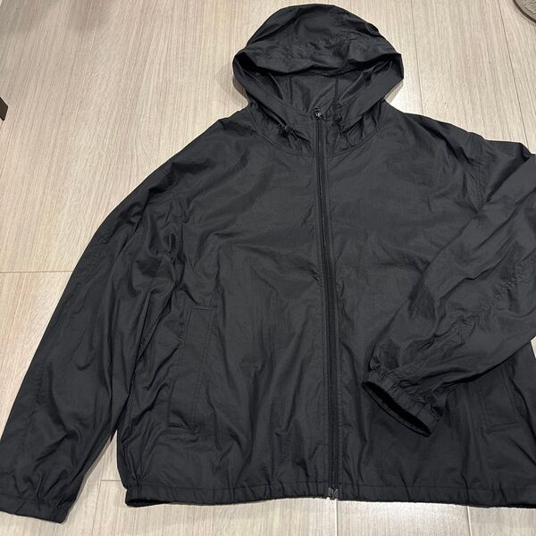 GU UVカットシアーブルゾン ジャンパー レディース XL ブラック