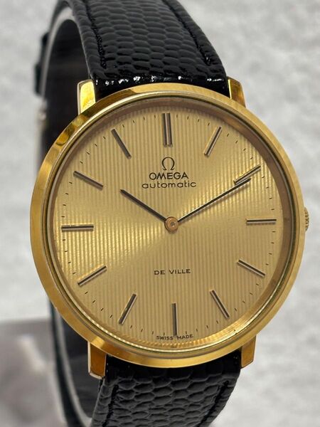 【美品】OMEGA オメガ デビル 自動巻き【151.0039】cal.711 純正尾錠 文字盤:ゴールド【稼働品】メンズモデル