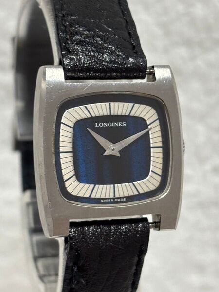 LONGINES ロンジン 手巻き 文字盤:ブルー【動作状況:良好】レディースモデル