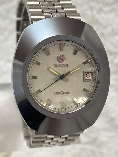 RADO ラドー ダイヤスター 自動巻き デイト 文字盤:シルバー系【動作状況:良好】メンズモデル