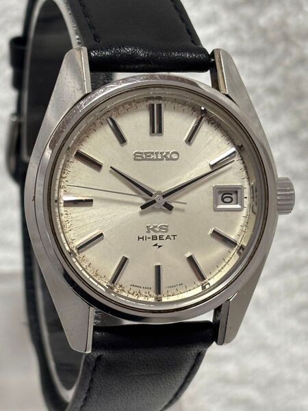 SEIKO セイコー キングセイコー メダリオン 手巻き【4502-7001】デイト ハイビート シルバー【稼働品】メンズモデル
