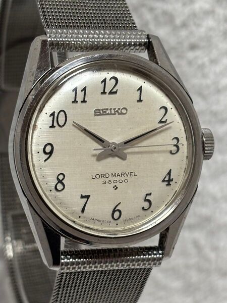 SEIKO セイコー ロードマーベル 36000 手巻き【5740-8000】文字盤:ホワイト【動作状況:良好】メンズモデル
