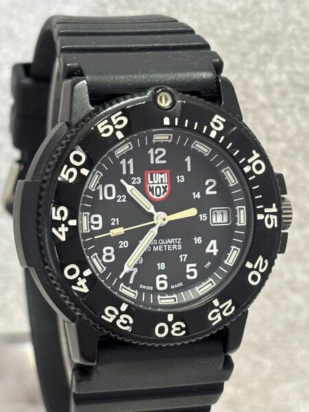 【美品】LUMINOX ルミノックス クォーツ【3000/3900】デイト 文字盤:ブラック【動作状況:良好】メンズモデル