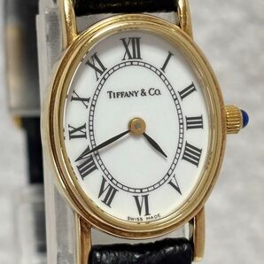 【美品】TIFFANY ティファニー 14K 585 クォーツ【60-120】12.5g 金無垢 純正尾錠【稼働品】レディース
