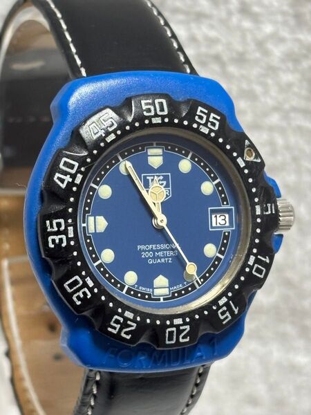 TAGHEUER タグホイヤー フォーミュラ1 クォーツ【381.513/1】デイト 文字盤:ブルー【動作状況:良好】メンズモデル