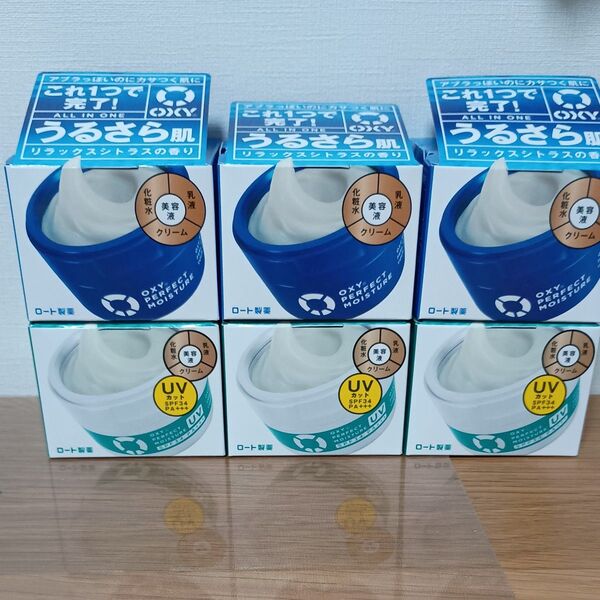 ロート製薬 OXY オキシー パーフェクトモイスチャー UVカット 90g ジェル状保湿液 オールインワンジェル 6個セット