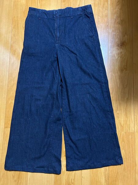 ユニクロデニムワイドパンツ レディース XL