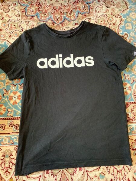 Tシャツ ブラック 半袖Tシャツ 半袖 アディダス adidas 160センチ