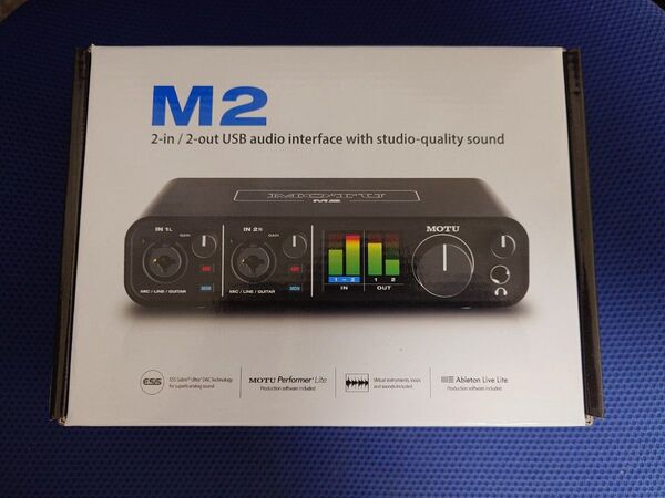 MOTU M2 2-in/2-out USBオーディオインターフェース