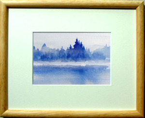 Art hand Auction Nr. 7289 Erinnerung / Chihiro Tanaka (Vier Jahreszeiten Aquarell) / Kommt mit einem Geschenk, Malerei, Aquarell, Natur, Landschaftsmalerei
