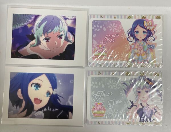 プリティーリズム レインボーライブ 荊 りんね 天羽 ジュネ カードステッカー等 グッズセット