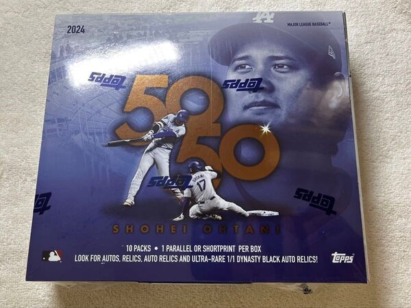 2024 Topps 50/50: Shohei Ohtani 10-Pack Box 大谷翔平 未開封 シュリンク付き