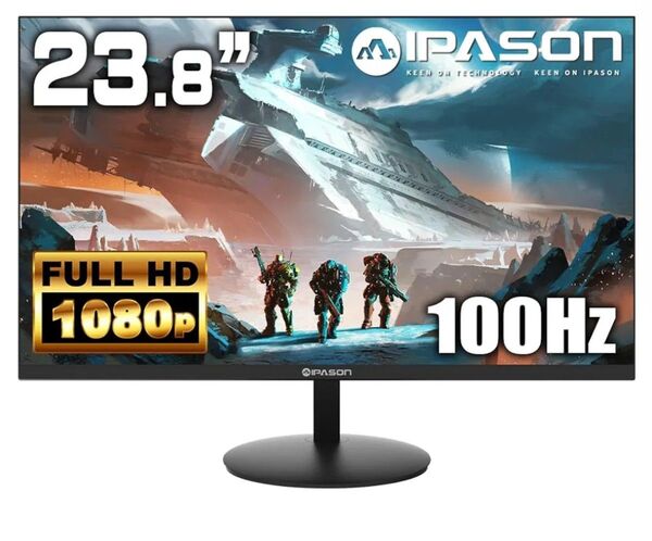 IPASON E243 LED液晶 ゲーミングモニター 23.8インチワイド 1920×1080 IPS 100Hz LED