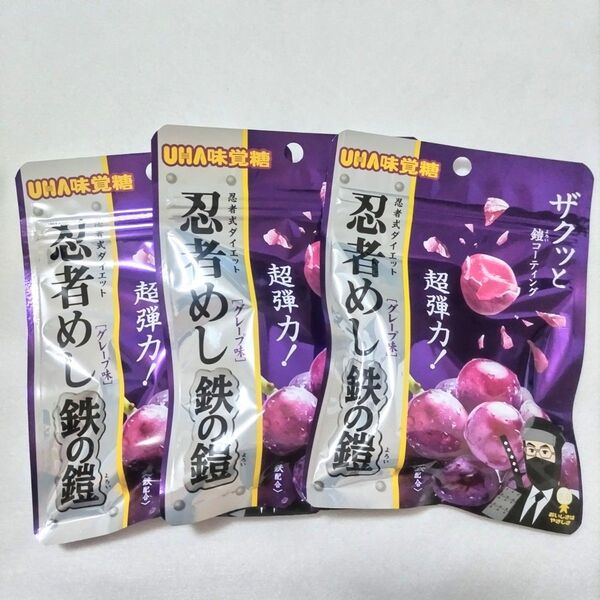 UHA味覚糖 忍者めし 鉄の鎧 グレープ味