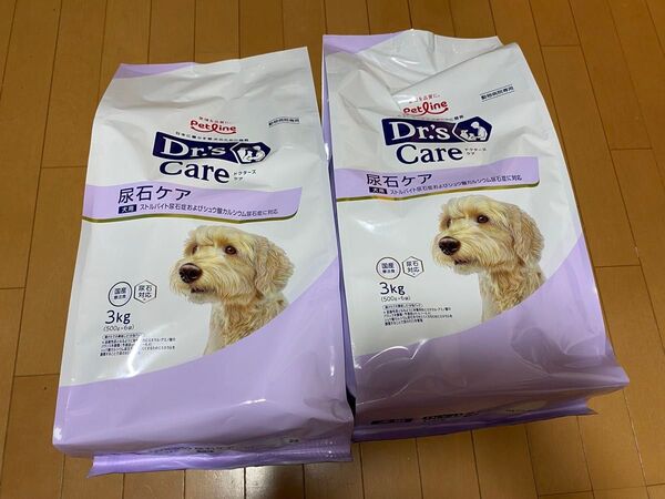ペットライン 犬用療法食 ドクターズケア 尿石ケア3kg×2袋