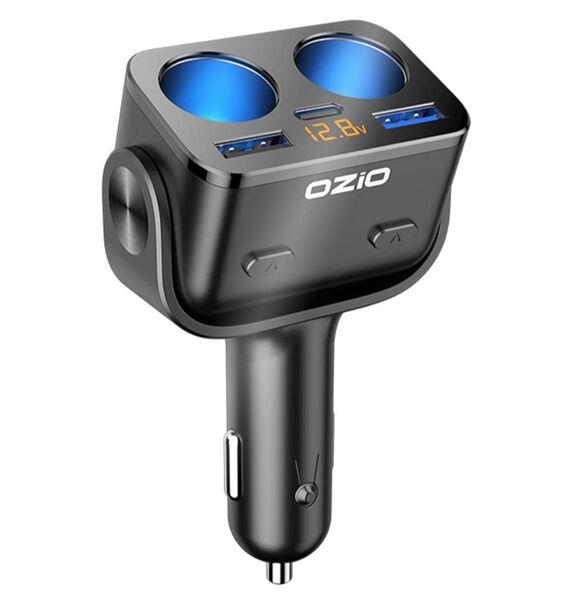 カーチャージャー 【180度首振り対応!】シガーソケット USB-C typeA typeC 増設 2連 USB 充電器コンセント