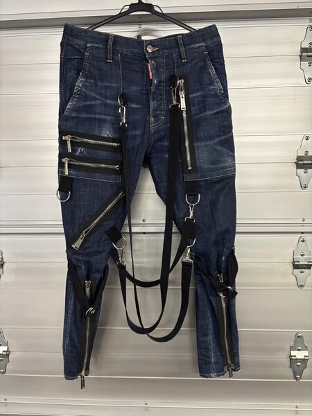 DSQUARED2 ディースクエアード ボンテージ デニム ジーンズ 希少品 MAXFRITZ