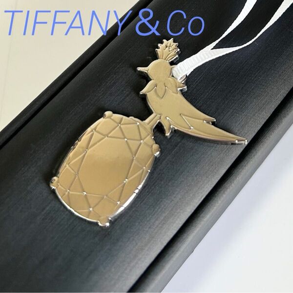 美品 TIFFANY&Co ティファニー キーホルダー チャーム バードオンアロック